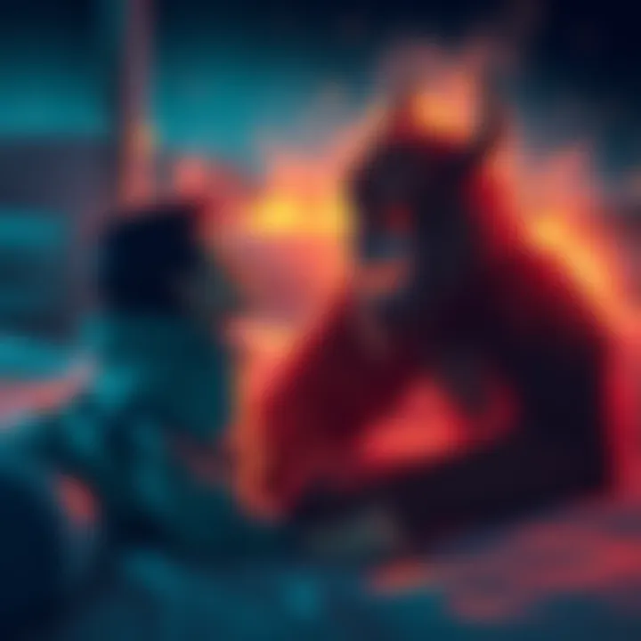 A person imagines a meeting with Mr. Beast, sharing laughter and connecting emotionally in a dreamy setting.