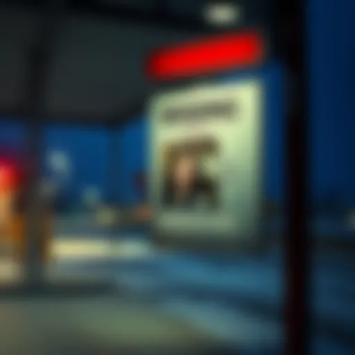 A bus station in Yorkton, Saskatchewan, with a missing person poster of Mekayla Bali prominently displayed