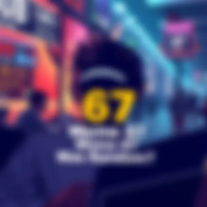 Meme 67 Analysis A digital illustration showing a popular meme with text questioning its randomness, set against a colorful background reflecting internet culture.