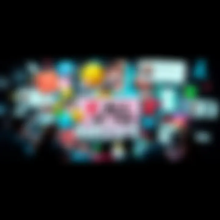 A vibrant collage of popular memes including 'E. All of the Above' surrounded by community discussions and interactions on forums