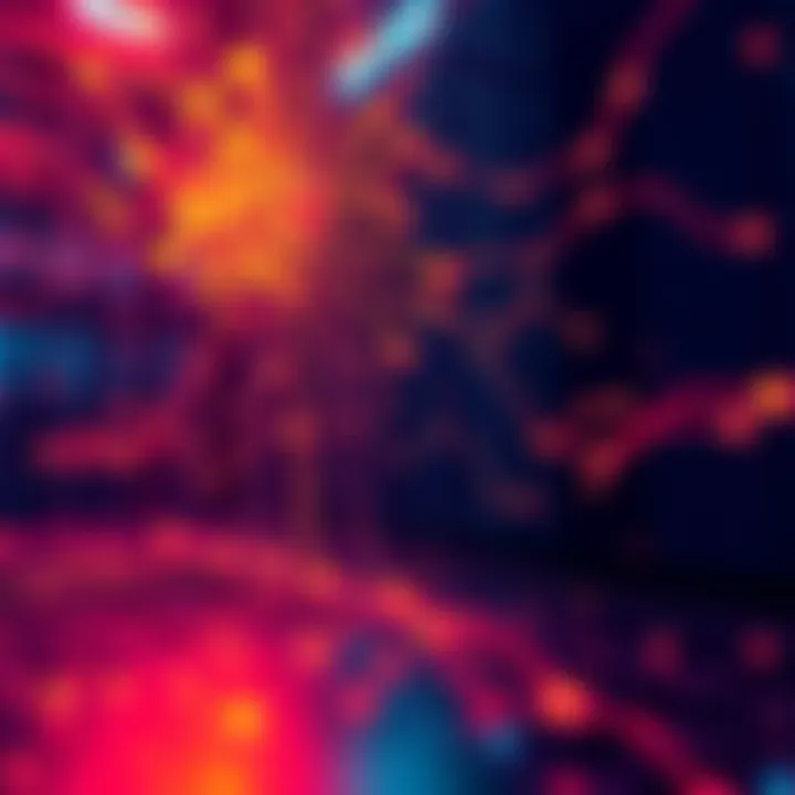 Memory Storage Concept An abstract representation of memory storage in a simulated reality, featuring interconnected nodes and flowing data lines, illustrating collapse bias and its effects on past information.