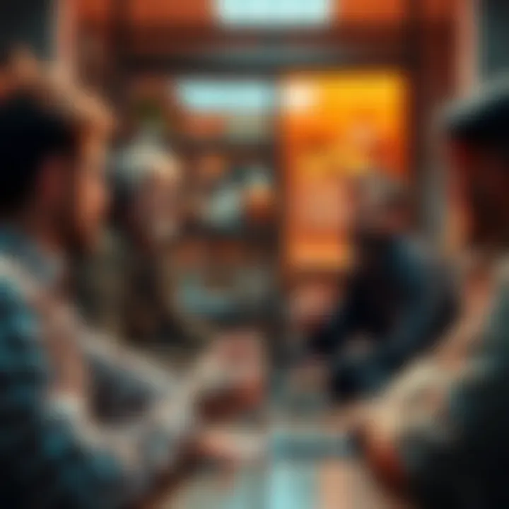 Group of men sharing ideas and advice about subliminals in a casual online forum setting