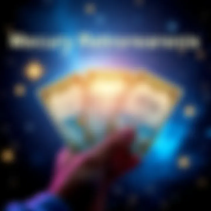 Mercury Retrograde Card Reading A person holding three tarot cards with stars in the background during Mercury retrograde