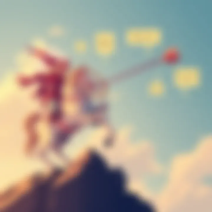 A vibrant illustration of Mercury symbolizing quick communication entering Sagittarius, represented by a centaur aiming an arrow in a clear sky. Bold words and lively discussions are depicted with speech bubbles around the centaur.