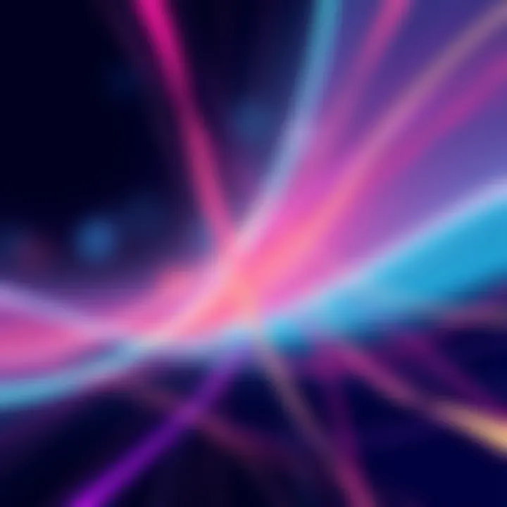 An abstract illustration showing various lines coming together and overlapping, symbolizing the connection between art and life experiences.