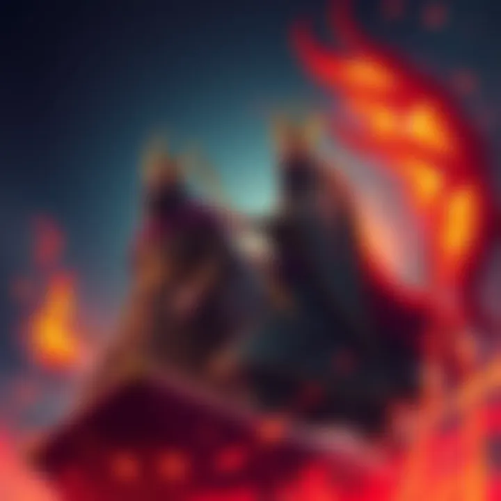 Messiah Ben Joseph and Al-Dajjal Concept Illustration depicting Messiah Ben Joseph and Al-Dajjal representing biblical prophecies with symbolic elements of good and evil.