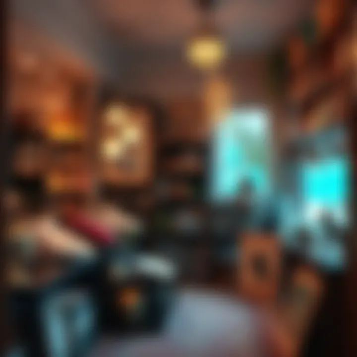 A cozy metaphysical shop filled with crystals, candles, and spiritual books