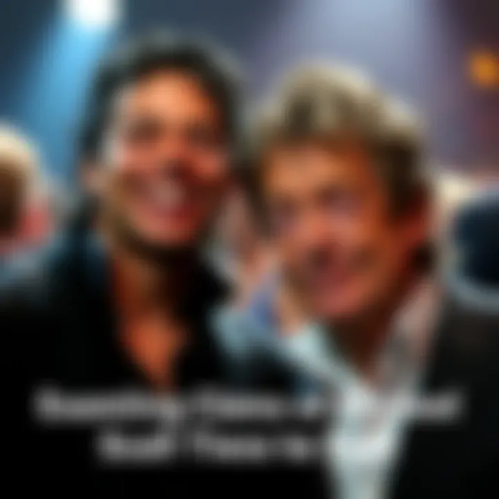 Michael Jackson smiling next to Jeffrey Epstein in a controversial photo, both looking at the camera.