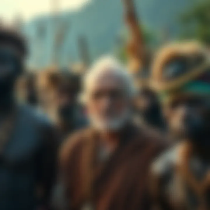 Michael Rockefeller in Papua New Guinea A white man among the Asmat tribe in Papua New Guinea, dressed in traditional clothing, surrounded by tribal members
