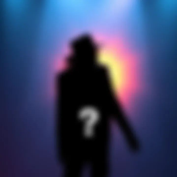 Silhouette of Micheal Jackson with a question mark, symbolizing conspiracy theories around his death.