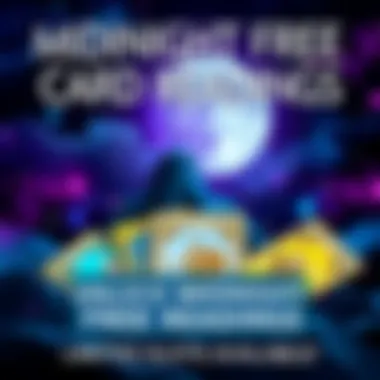Midnight Free Card Readings Announcement A vibrant graphic showcasing tarot cards and a mystical moon, inviting people to join the Midnight FriYay event for free readings.