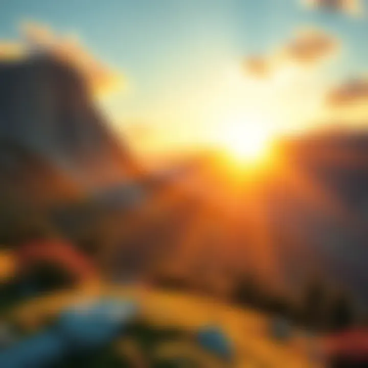 A tranquil mountain view symbolizing healing and relief