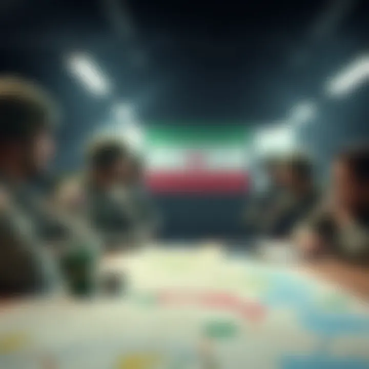 Soldiers preparing for military operations with maps and strategy boards