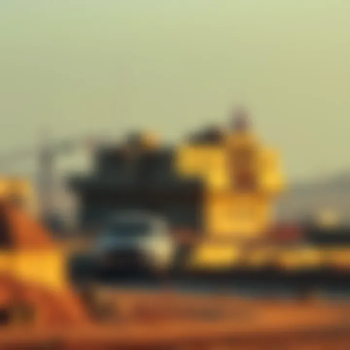 Construction site for a military base in southern Gaza accommodating personnel