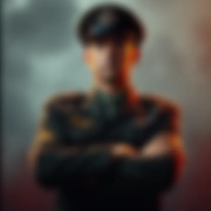 A military commander looks resolute while standing with arms crossed, symbolizing a stand against unethical orders.