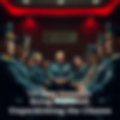 A group of US military generals in a conference room discussing leadership changes with serious expressions.