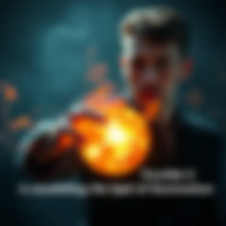 A person casting a spell with a glowing orb, symbolizing mind manipulation