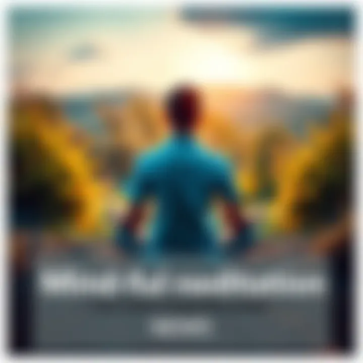 A person sitting in a peaceful setting practicing meditation to control thoughts, surrounded by nature.