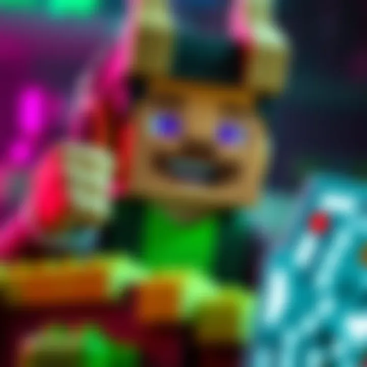 A Minecraft player on voice chat shows off his creation, smiling after being compared to Loki, the trickster god.