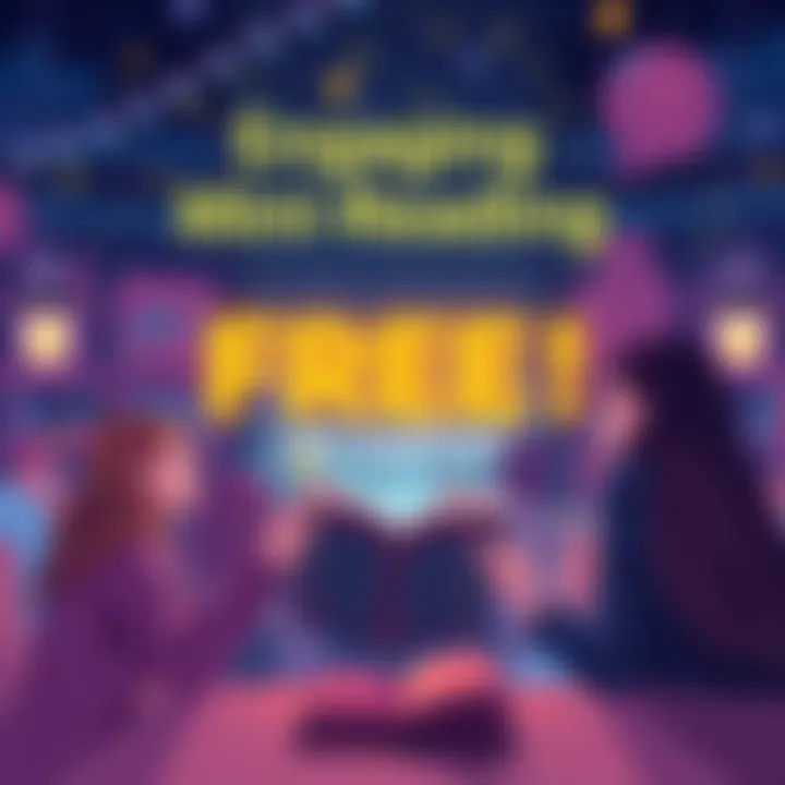 A vibrant illustration showcasing the concept of a free one-question mini reading, highlighting excitement and engagement.