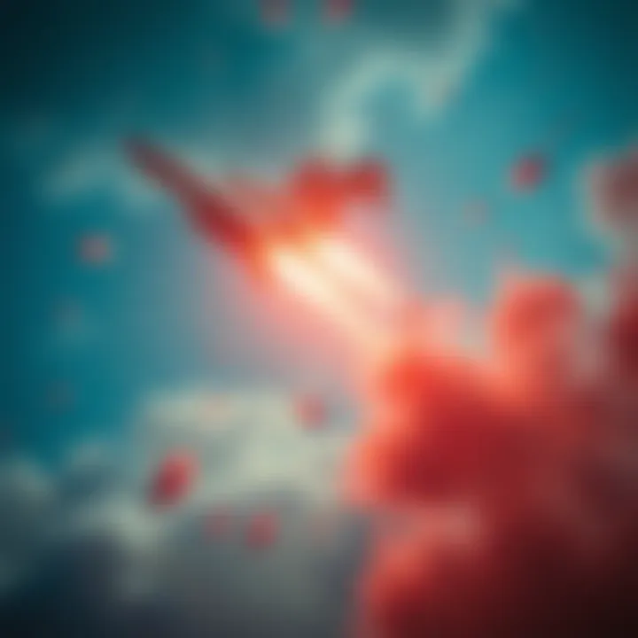 Missiles are fired at a mysterious object hovering in the sky over China, captured in eyewitness footage.