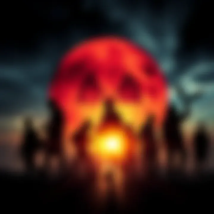 A collage depicting silhouettes of scientists against a backdrop of nuclear symbols and a dark sky, suggesting disappearance and urgency.