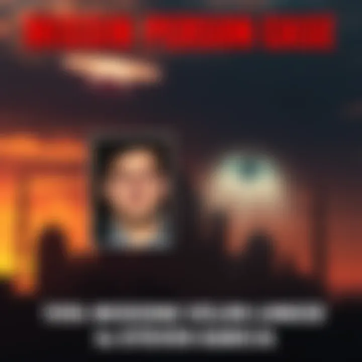 Missing Person Case A government contractor's photo placed next to a shadowy UFO silhouette, highlighting the connection to missing persons like Steven Garcia.