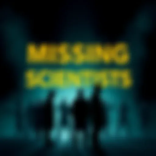 Silhouettes of scientists and engineers against a dark background, symbolizing the mystery of dead or missing individuals in science and technology fields.