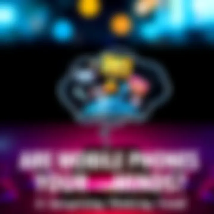 A mobile phone displaying a thought bubble showing various media content like videos and pictures, suggesting it knows what the user is thinking.