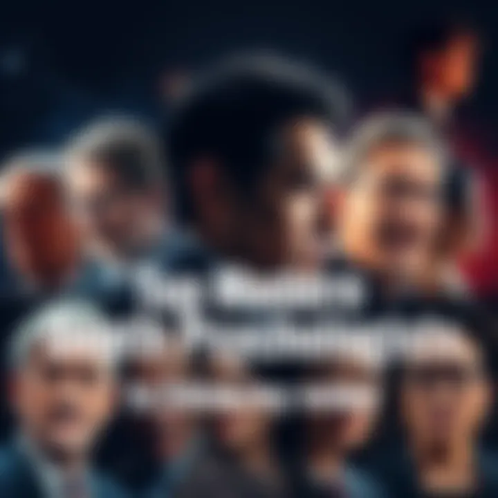 A collage of portraits of leading depth psychologists, symbolizing their impact and insights in psychology.