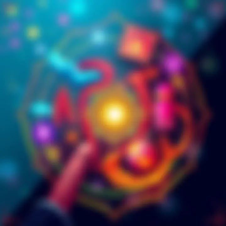 A colorful cover design featuring a modern grimoire with symbols representing digital wellness and personal empowerment.