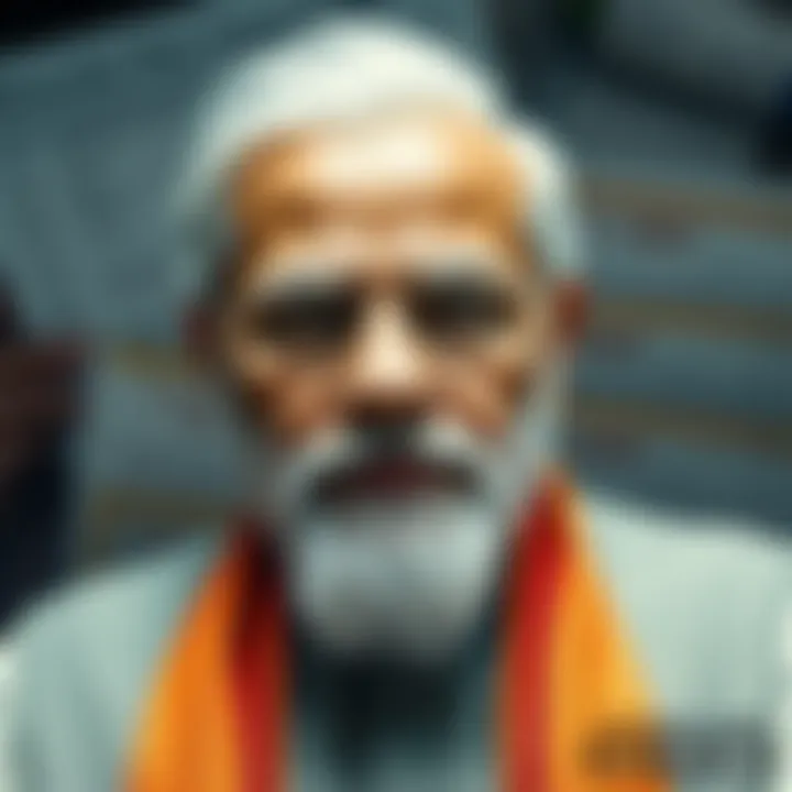 Indian Prime Minister Narendra Modi with documents suggesting his name linked to Epstein files