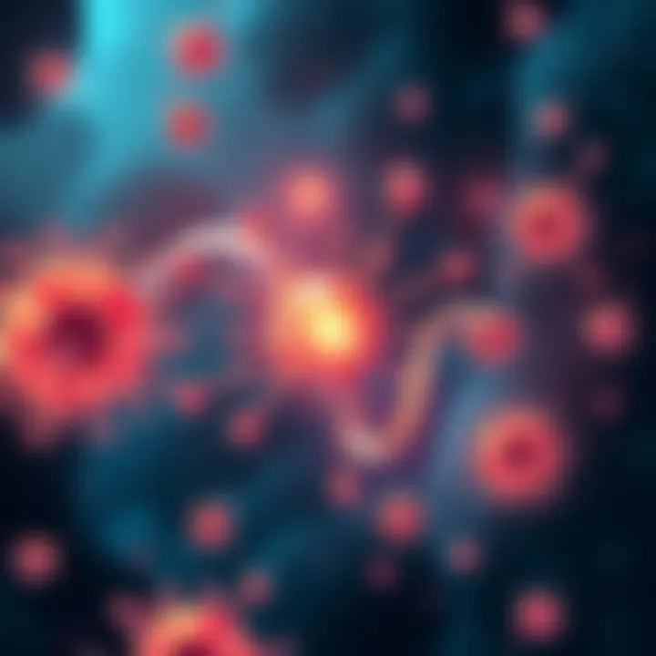 Illustration showing various molecular machines working in human cells, highlighting their functions and significance to health.