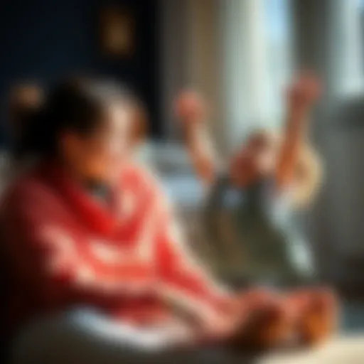 A mother playing with her energetic Aries child, showcasing their lively interaction and joyful spirit.