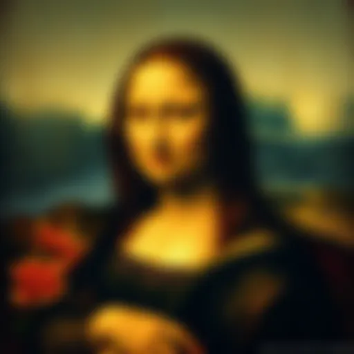 Mona Lisa painting showing a calm and thoughtful expression instead of a smirk