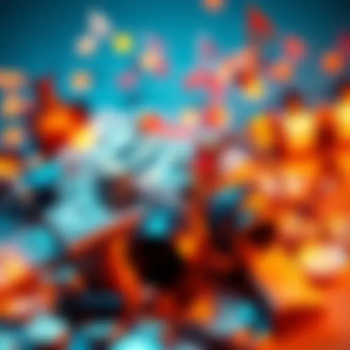 Cover image of a playlist featuring images of cash and luxury items surrounded by musical notes