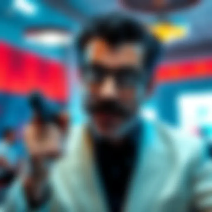 Scene from Ace Ventura featuring a character with a monocle resembling the Monopoly Man