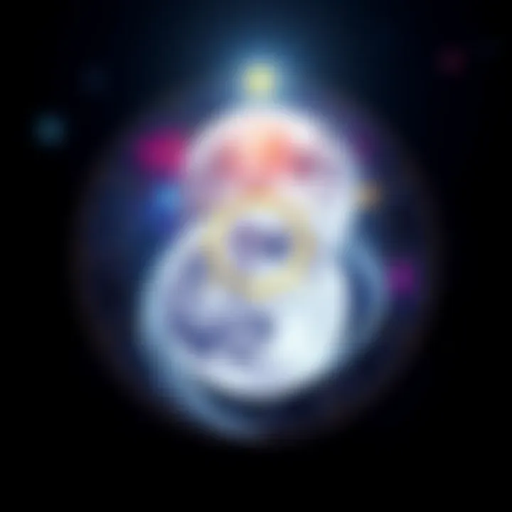 Illustration of the Moon with various stars and zodiac symbols representing Nakshatras in astrology