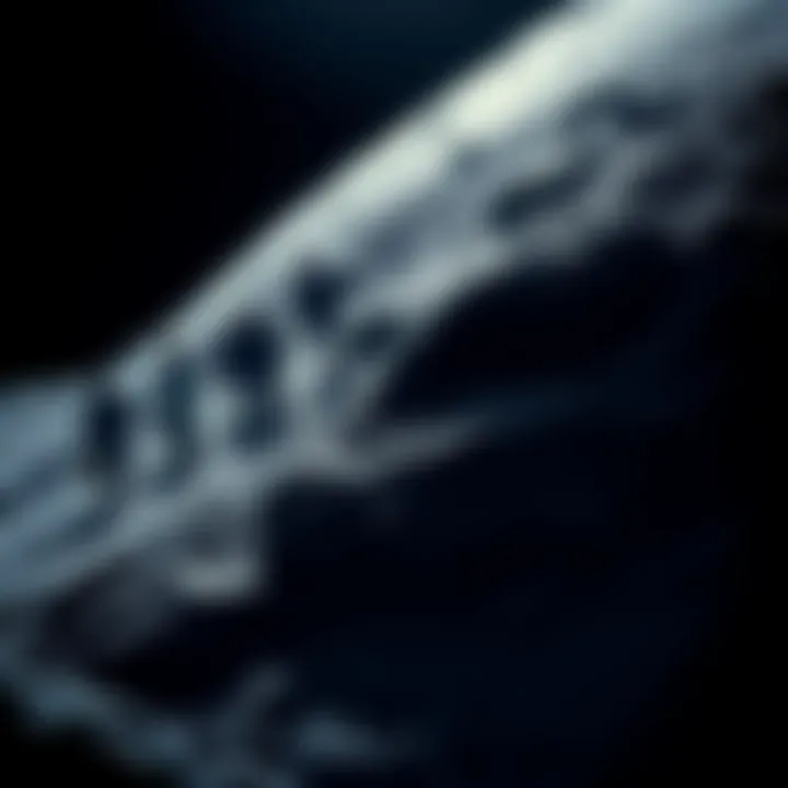 Moon Landing Controversy Scene A close-up view of the moon surface highlighting a rock formation with shadows suggesting artificial manipulation. A debate scene with people discussing moon landing authenticity is visible in the bac...