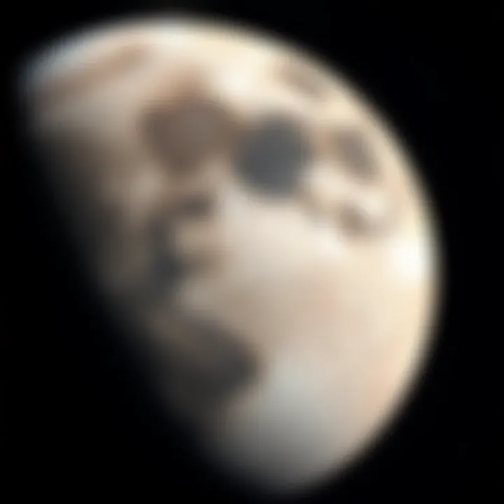 A view of the Moon's far side showcasing several impact craters
