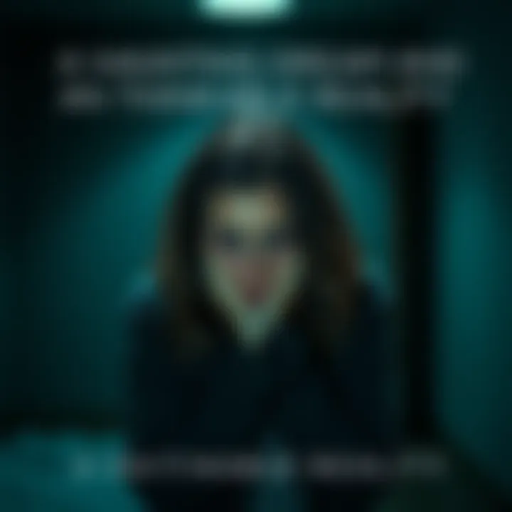 A mother in a dimly lit room, holding her head in her hands, showing signs of grief