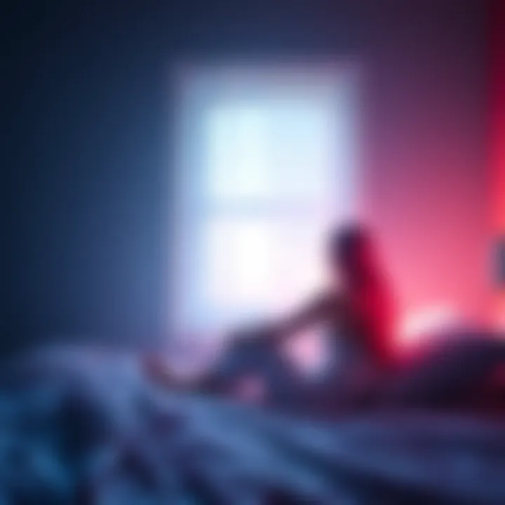 A person sitting on a bed, looking contemplative with a soft light shining through a window, symbolizing a connection with a lost loved one.
