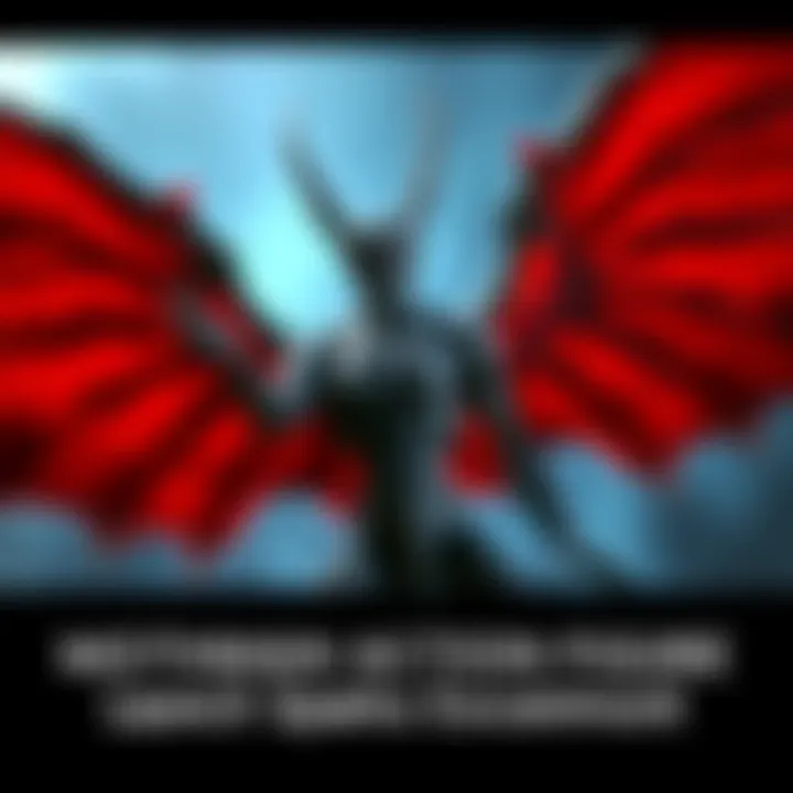 A detailed Mothman action figure from the CRYPTOIDS toy line, showcasing its wings and features, ready for the upcoming launch