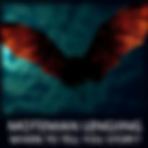A silhouette of Mothman with large wings against a night sky, symbolizing a mysterious encounter.
