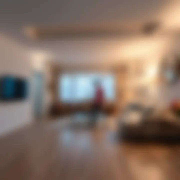Video still showing unexpected motion captured in a living room while the house was empty.