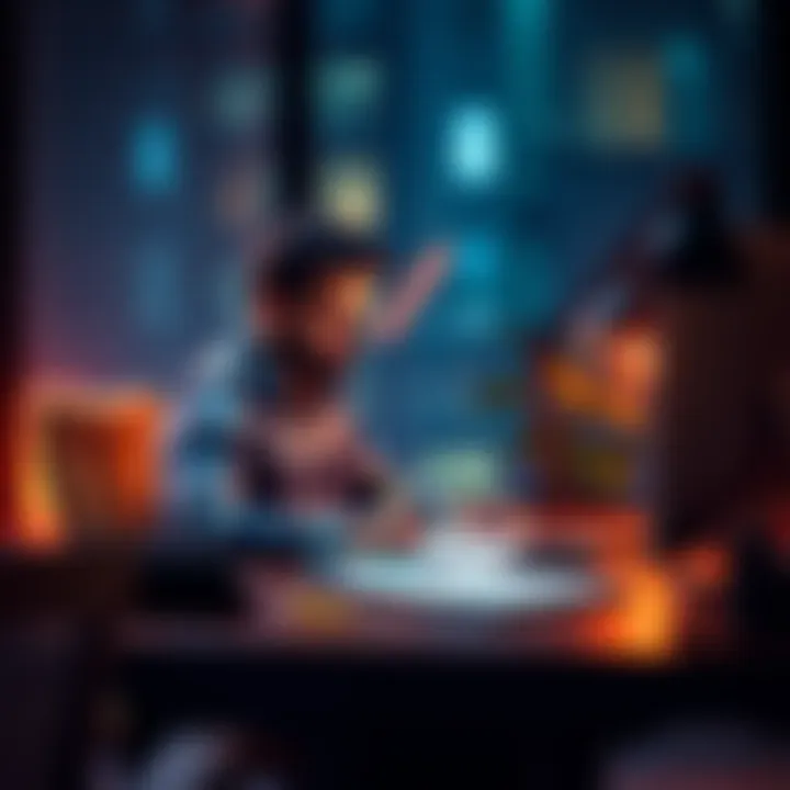 A focused individual sitting at a desk, writing notes and planning tasks, symbolizing productivity and determination