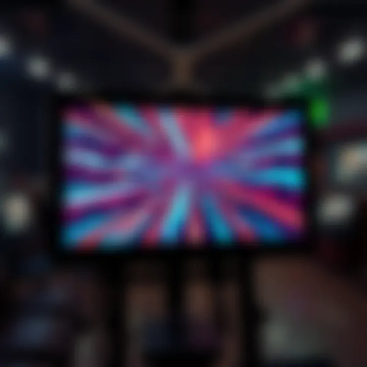 A screen displaying movie credits rolling in reverse, with a blurred background suggesting a focus session atmosphere.