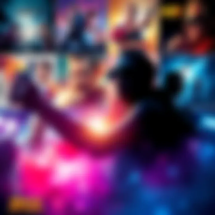 A collection of film posters showcasing various genres and moods, each representing a unique cinematic vibe.
