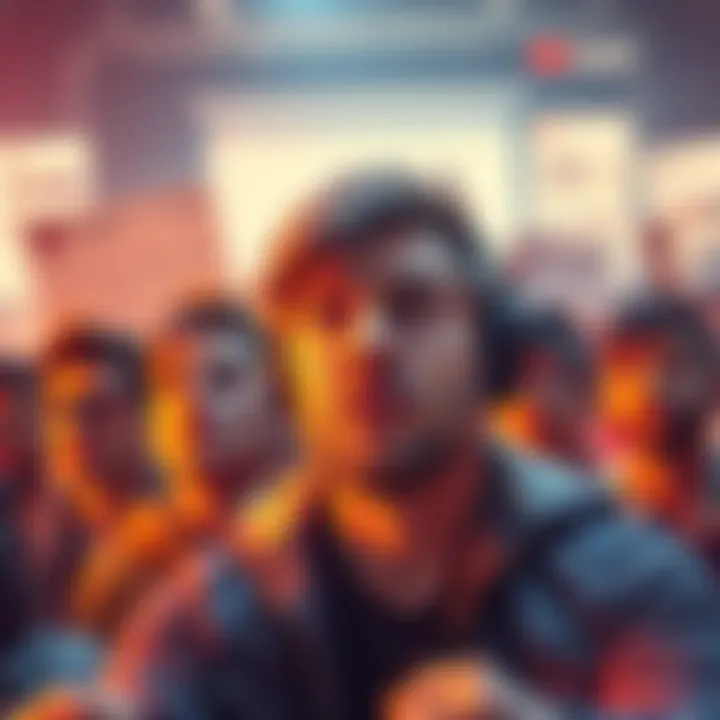 Fans expressing concern about Mr. Beast with worried expressions and social media posts in the background