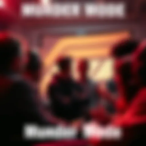 A group of people engaged in a lively debate about the phrase 'Murder Mode' in an online forum setting.